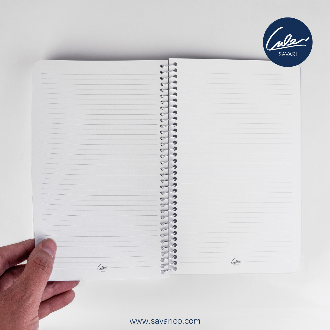 دفترچه فنری اضافه ویژه همه محصولات سری S-08 برند سواری SAVARI (  200 صفحه خط دار با کاغذ ضخیم 100 گرمی )